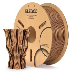 imageELEGOO PLA 3D Printer Filament 175mm Bundle 4KG Dimensional Accuracy  002mm 4 Pack 1kg Cardboard Spool22lbs Fits for Most FDM 3D Printers Black White Dark Blue RedMetal Bronze