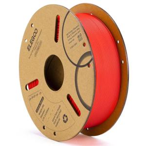 imageELEGOO PLA 3D Printer Filament 175mm Bundle 4KG Dimensional Accuracy  002mm 4 Pack 1kg Cardboard Spool22lbs Fits for Most FDM 3D Printers Black White Dark Blue Red1kg Red
