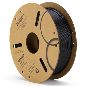 imageELEGOO PLA 3D Printer Filament 175mm Bundle 4KG Dimensional Accuracy  002mm 4 Pack 1kg Cardboard Spool22lbs Fits for Most FDM 3D Printers Black White Dark Blue Red1kg Black