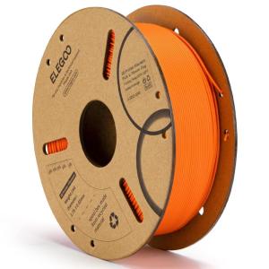 imageELEGOO PLA 3D Printer Filament 175mm Bundle 4KG Dimensional Accuracy  002mm 4 Pack 1kg Cardboard Spool22lbs Fits for Most FDM 3D Printers Black White Dark Blue Red1kg Orange