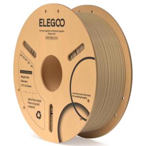 imageELEGOO PLA 3D Printer Filament 175mm Bundle 4KG Dimensional Accuracy  002mm 4 Pack 1kg Cardboard Spool22lbs Fits for Most FDM 3D Printers Black White Dark Blue Red1kg Wood