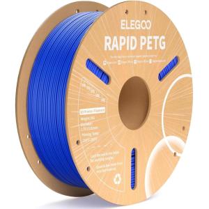 imageELEGOO Rapid PETG Filament 175mm Blue ampamp Red 2KG High Speed 600mms 3D Printer Filament Dimensional Accuracy  002 mm 1kg Cardboard Spool22lbs Fits for Most FDM 3D Printers1kg Blue