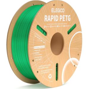 imageELEGOO Rapid PETG Filament 175mm Blue ampamp Red 2KG High Speed 600mms 3D Printer Filament Dimensional Accuracy  002 mm 1kg Cardboard Spool22lbs Fits for Most FDM 3D Printers1kg Green