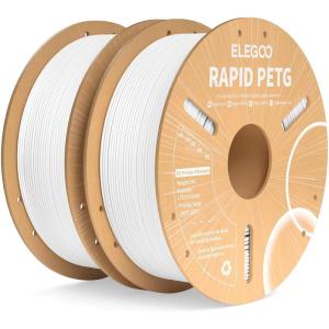 imageELEGOO Rapid PETG Filament 175mm Blue ampamp Red 2KG High Speed 600mms 3D Printer Filament Dimensional Accuracy  002 mm 1kg Cardboard Spool22lbs Fits for Most FDM 3D Printers21kg White