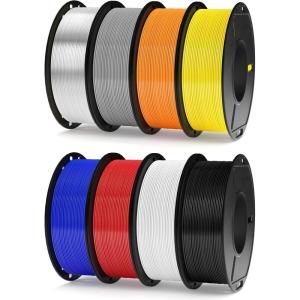 imageELEGOO Rapid PETG Filament 175mm Blue ampamp Red 2KG High Speed 600mms 3D Printer Filament Dimensional Accuracy  002 mm 1kg Cardboard Spool22lbs Fits for Most FDM 3D Printers8250g BlackWhiteRedBlueGreyOrangeYellowTransparent