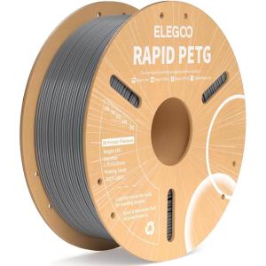 imageELEGOO Rapid PETG Filament 175mm Blue ampamp Red 2KG High Speed 600mms 3D Printer Filament Dimensional Accuracy  002 mm 1kg Cardboard Spool22lbs Fits for Most FDM 3D Printers1kg Space Gray