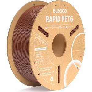 imageELEGOO Rapid PETG Filament 175mm Blue ampamp Red 2KG High Speed 600mms 3D Printer Filament Dimensional Accuracy  002 mm 1kg Cardboard Spool22lbs Fits for Most FDM 3D Printers1kg Brown