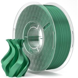 imageELEGOO Silk PLA Filament 175mm Silver Grey 1KG 3D Printer Filament Dimensional Accuracy  002mm 1kg Plastic Spool22lbs 3D Printing Filament Fits for Most FDM 3D PrintersSilk Holly Green