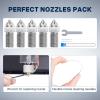 imageELEGOO 10pcs Multi Size Nozzles for Neptune 4 and Neptune 4 Pro 3D Printer Brass Hotend Nozzles 02040608mm with Cleaning KitsHarden SteelNeptune 44 Pro