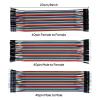 imageELEGOO 120pcs Multicolored Dupont Wire 40pin Male to Female 40pin Male to Male 40pin Female to Female Breadboard Jumper Ribbon Cables Kit Compatible with Arduino Projects