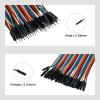imageELEGOO 120pcs Multicolored Dupont Wire 40pin Male to Female 40pin Male to Male 40pin Female to Female Breadboard Jumper Ribbon Cables Kit Compatible with Arduino Projects