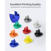 imageELEGOO PLA Filament 175mm Black 1KG 3D Printer Filament Dimensional Accuracy  002mm 1kg Spool22lbs Fit Most FDM 3D Printers1 Big Spool Black 3kg