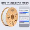 imageELEGOO PLA Plus Filament 175mm Beige 1KG PLA Tougher and Stronger 3D Printer Filament Dimensional Accuracy  002mm 1kg Spool22lbs Fits for Most FDM 3D Printers21kg Brown  Beige