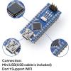 imageELEGOO Presoldered Nano Boards with USB Cable Compatible with Arduino IDE Microcontroller Mini Board ATmega328P CH340 Chip
