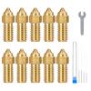 imageELEGOO 10pcs Multi Size Nozzles for Neptune 4 and Neptune 4 Pro 3D Printer Brass Hotend Nozzles 02040608mm with Cleaning KitsBrassNeptune 44 Pro