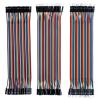 imageELEGOO 120pcs Multicolored Dupont Wire 40pin Male to Female 40pin Male to Male 40pin Female to Female Breadboard Jumper Ribbon Cables Kit Compatible with Arduino Projects