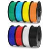 8*250g Black/White/Red/Dark Blue/Orange/Yellow/Sky Blue/Sea Green