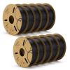 imageELEGOO PLA Plus Filament 175mm Beige 1KG PLA Tougher and Stronger 3D Printer Filament Dimensional Accuracy  002mm 1kg Spool22lbs Fits for Most FDM 3D Printers101kg Black