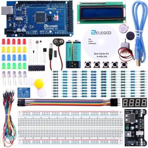 imageELEGOO Mega R3 2560 Project Starter Kit Compatible with Arduino IDE MEGA  Including 16 Tutorials CD
