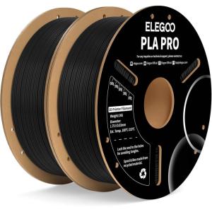 imageELEGOO PLA PRO Filament 175mm Yellow 1KG 30250mms Printing Speed Improved Rigidity 3D Printer Filament Dimensional Accuracy  002mm 1kg Spool 22lbs21kg Black