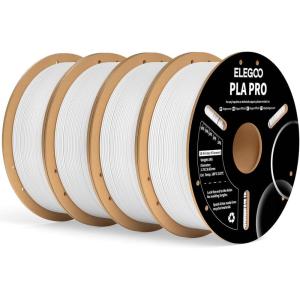 imageELEGOO PLA PRO Filament 175mm Yellow 1KG 30250mms Printing Speed Improved Rigidity 3D Printer Filament Dimensional Accuracy  002mm 1kg Spool 22lbs41kg White