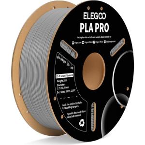 imageELEGOO PLA PRO Filament 175mm Yellow 1KG 30250mms Printing Speed Improved Rigidity 3D Printer Filament Dimensional Accuracy  002mm 1kg Spool 22lbsGray