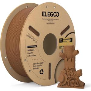 imageELEGOO PLA PRO Filament 175mm Yellow 1KG 30250mms Printing Speed Improved Rigidity 3D Printer Filament Dimensional Accuracy  002mm 1kg Spool 22lbsPla Teak Wood