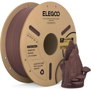imageELEGOO PLA PRO Filament 175mm Yellow 1KG 30250mms Printing Speed Improved Rigidity 3D Printer Filament Dimensional Accuracy  002mm 1kg Spool 22lbsPla Walnut Wood
