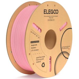 imageELEGOO PLA Plus Filament 175mm Beige 1KG PLA Tougher and Stronger 3D Printer Filament Dimensional Accuracy  002mm 1kg Spool22lbs Fits for Most FDM 3D Printers1kg Pink