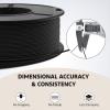 imageELEGOO Matte PLA Filament Matte White 2KG 175mm 3D Printer Filament Dimensional Accuracy  002mm 2pcs 1kg Carboard Spool 22lbs for Most FDM 3D Printers8250g BlackWhiteRuby RedNavy BlueTeal GreenSunshine YellowIce BlueSakura Pink