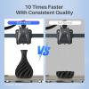 imageELEGOO Rapid PLA Plus Filament 175mm Black ampamp White 2KG PLA 3D Printer Filament for 600 mms High Speed Printing Dimensional Accuracy  002 mm 2 Pack 1kg Spool22lbs1kg Blue