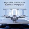 imageELEGOO Rapid PLA Plus Filament 175mm Black ampamp White 2KG PLA 3D Printer Filament for 600 mms High Speed Printing Dimensional Accuracy  002 mm 2 Pack 1kg Spool22lbs1kg Green