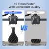 imageELEGOO Rapid PLA Plus Filament 175mm Black ampamp White 2KG PLA 3D Printer Filament for 600 mms High Speed Printing Dimensional Accuracy  002 mm 2 Pack 1kg Spool22lbs41kg Black  White