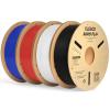 imageELEGOO Rapid PLA Plus Filament 175mm Black ampamp White 2KG PLA 3D Printer Filament for 600 mms High Speed Printing Dimensional Accuracy  002 mm 2 Pack 1kg Spool22lbs41kg Black white blue red
