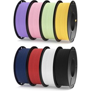 imageELEGOO Matte PLA Filament Matte White 2KG 175mm 3D Printer Filament Dimensional Accuracy  002mm 2pcs 1kg Carboard Spool 22lbs for Most FDM 3D Printers8250g Mint GreenLavender PurpleBlackWhiteRuby RedNavy BlueSakura PinkSunshine Yellow