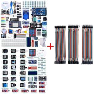 imageELEGOO Mega 2560 Project The Most Complete Ultimate Starter Kit and ELEGOO Upgraded 37 in 1 Sensor Modules Kit and ELEGOO 120pcs Multicolored Dupont Wire