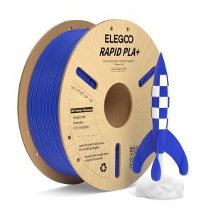 imageELEGOO Rapid PLA Plus Filament 175mm Black ampamp White 2KG PLA 3D Printer Filament for 600 mms High Speed Printing Dimensional Accuracy  002 mm 2 Pack 1kg Spool22lbs1kg Blue