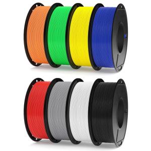 imageELEGOO Rapid PLA Plus Filament 175mm Black ampamp White 2KG PLA 3D Printer Filament for 600 mms High Speed Printing Dimensional Accuracy  002 mm 2 Pack 1kg Spool22lbs8250g BlackWhiteGreyRedBlueYellowGreenOrange