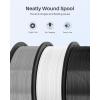 imageELEGOO PLA Filament 175mm White 1KG High Toughness PLA Plus 3D Printer Filament Dimensional Accuracy  002mm 1kg Spool22lbs Fits for Most FDM 3D PrintersNeon Green