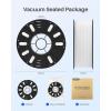 imageELEGOO PLA Filament 175mm White 1KG High Toughness PLA Plus 3D Printer Filament Dimensional Accuracy  002mm 1kg Spool22lbs Fits for Most FDM 3D Printers1pcs Black 3kg