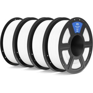 imageELEGOO PETG Filament 175mm Black 3KG 3D Printer Filament Dimensional Accuracy  002 mm 3kg Large Spool66lbs Fits for Most FDM 3D PrintersPetg White 4kg