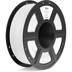 imageELEGOO PLA Filament 175mm White 1KG High Toughness PLA Plus 3D Printer Filament Dimensional Accuracy  002mm 1kg Spool22lbs Fits for Most FDM 3D PrintersWhite