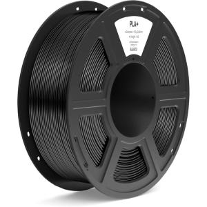 imageELEGOO PLA Filament 175mm White 1KG High Toughness PLA Plus 3D Printer Filament Dimensional Accuracy  002mm 1kg Spool22lbs Fits for Most FDM 3D PrintersBlack