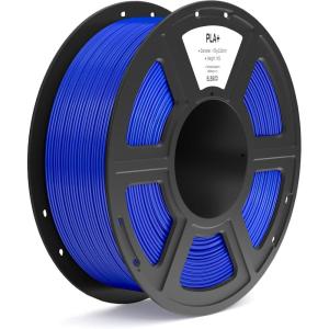 imageELEGOO PLA Filament 175mm White 1KG High Toughness PLA Plus 3D Printer Filament Dimensional Accuracy  002mm 1kg Spool22lbs Fits for Most FDM 3D PrintersDark Blue