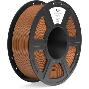 imageELEGOO PLA Filament 175mm White 1KG High Toughness PLA Plus 3D Printer Filament Dimensional Accuracy  002mm 1kg Spool22lbs Fits for Most FDM 3D PrintersBrown