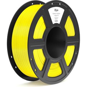 imageELEGOO PLA Filament 175mm White 1KG High Toughness PLA Plus 3D Printer Filament Dimensional Accuracy  002mm 1kg Spool22lbs Fits for Most FDM 3D PrintersYellow