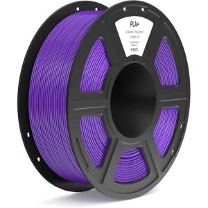 imageELEGOO PLA Filament 175mm White 1KG High Toughness PLA Plus 3D Printer Filament Dimensional Accuracy  002mm 1kg Spool22lbs Fits for Most FDM 3D PrintersPurple