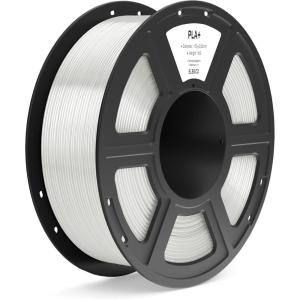 imageELEGOO PLA Filament 175mm White 1KG High Toughness PLA Plus 3D Printer Filament Dimensional Accuracy  002mm 1kg Spool22lbs Fits for Most FDM 3D PrintersTranslucent