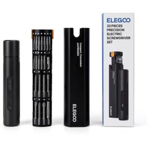 imageELEGOO Electric Screwdriver Set 33 Magnetic Bits Precision Screwdrivers Power Tool Kit for 3D Printer Maintenance Small Electronics Repairs Crafting Projects