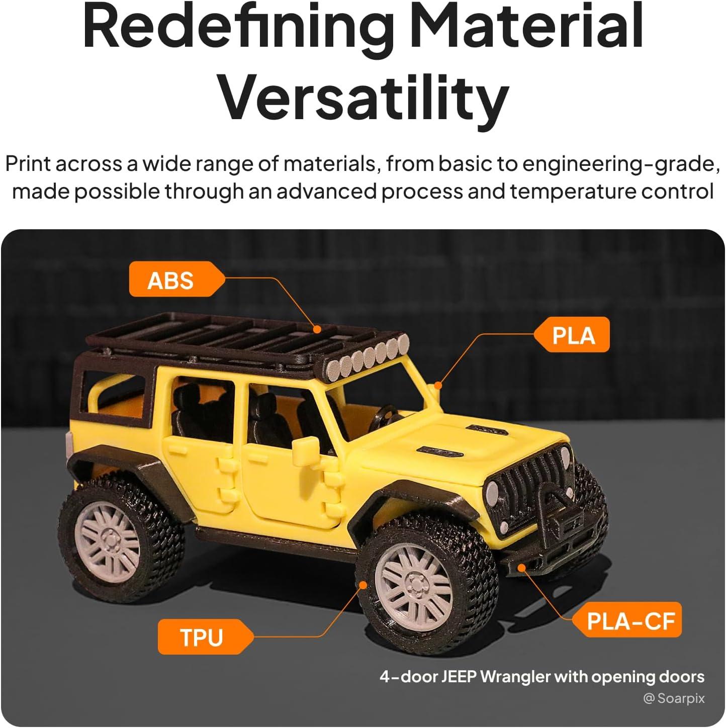 imageELEGOO Centauri Carbon 2 Combo Multi Color 3D Printer CoreXY 500mms High Speed Multicolor Printing with Canvas 1Click Full Auto Leveling and 350C HighTemp Nozzle 256x256x256mm Build VolumeCentauri Carbon 2 Combo